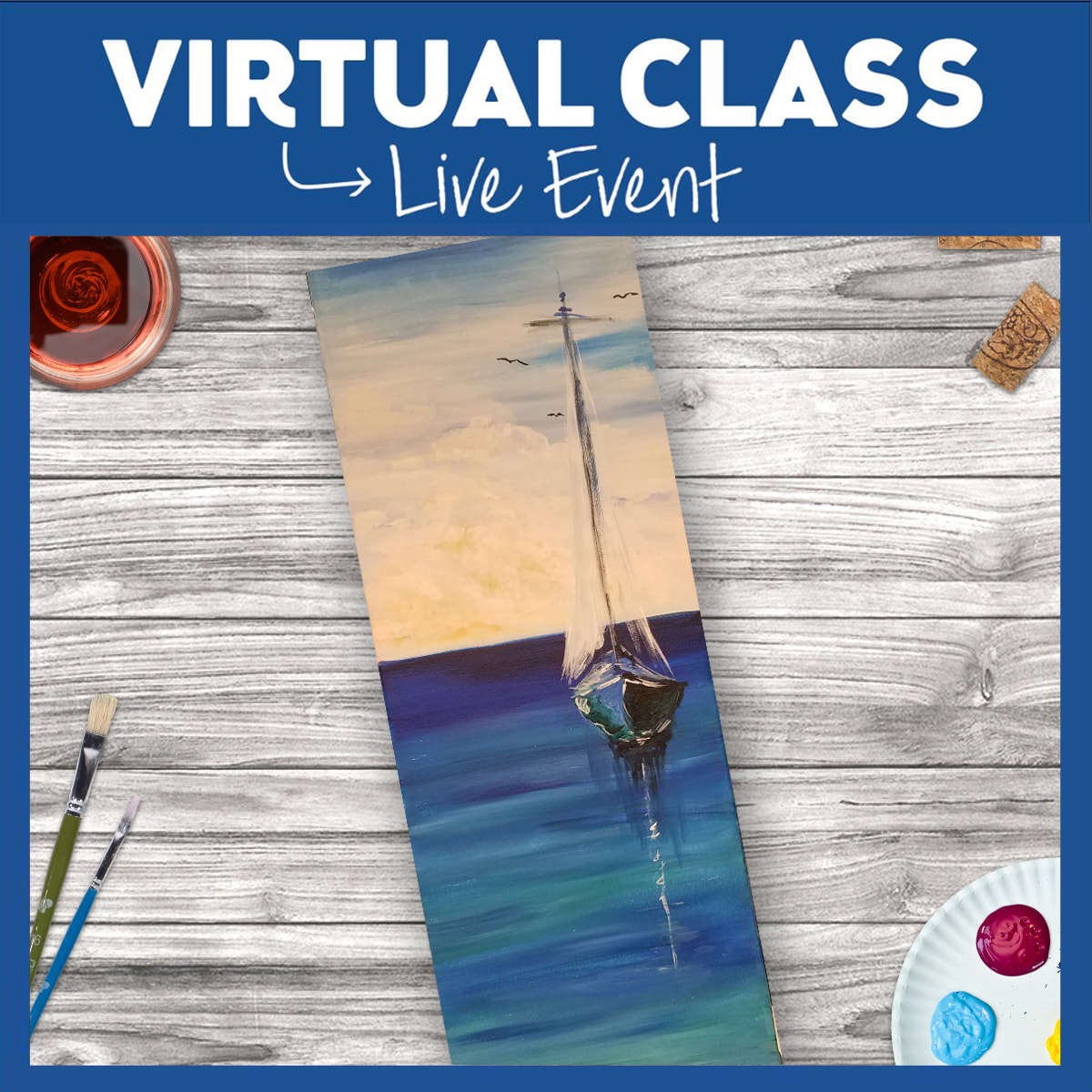 LIVE INTERACTIVE VIRTUAL CLASS - ART KIT INCLUDED (HAVE SUPPLIES? THEN IT'S ONLY $15!)
